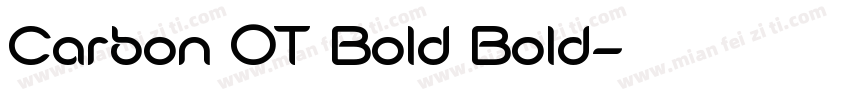 Carbon OT Bold Bold字体转换